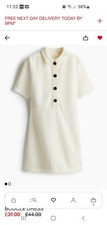 BNWT Boucle Dress H&M Size Small Still On Website