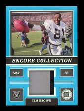 2022 Encased: #EC-7 Tim Brown Blue Encore Collection Relic /50 NR-MINT