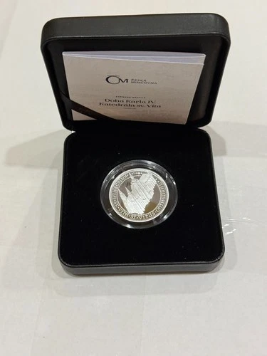 Charles IV Period - St. Vitus' Cathedral Proof .999 Silver Medal 10 g Czech Mint