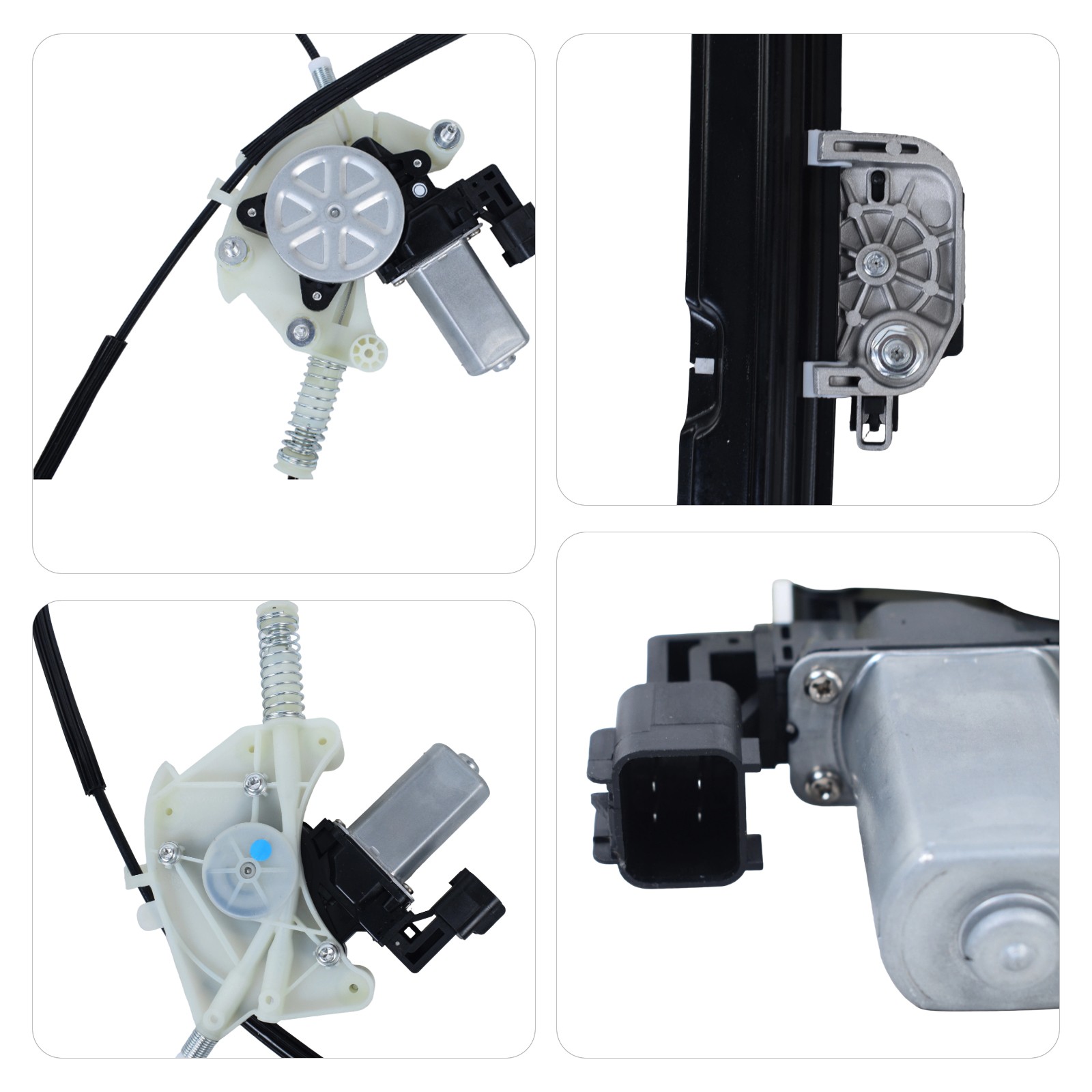 For 14-22 Maserati Quattroporte M156 Front Driver Side Window Regulator W/Motor