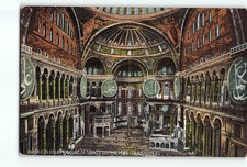 Old Vintage Sainte Sophie Mosque Constantinople Postcard Istanbul Turkey