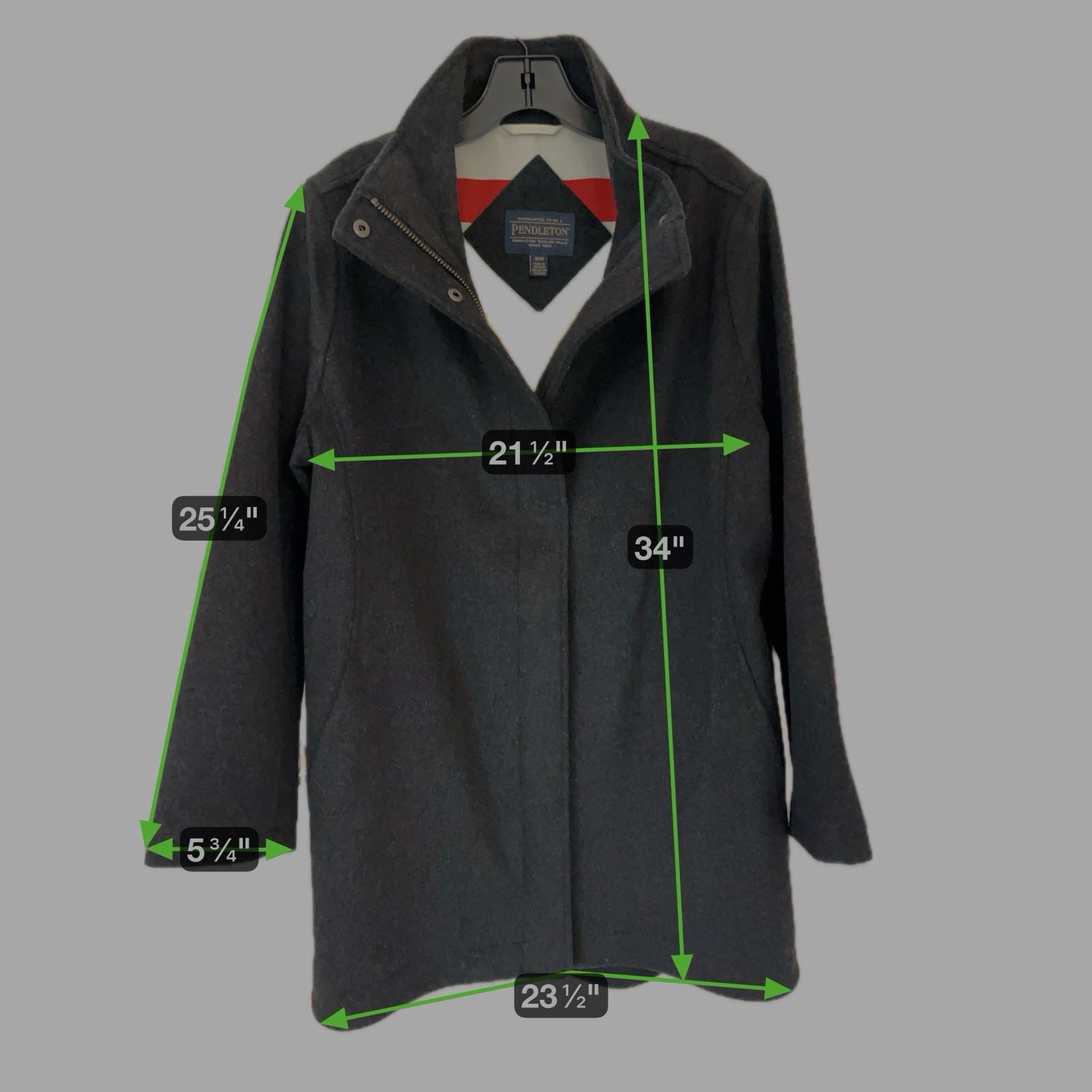 Pendleton Cascade Wool Coat Jacket Women’s Sz Med… - image 16