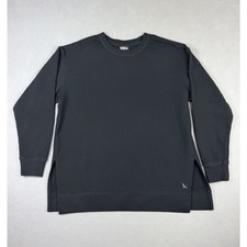 Eddie Bauer Women's Medium Black Crewneck Pullover Sweater Lightweight