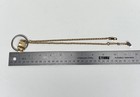 Anne Marie Chagnon Mixed Metal Pendant Necklace Gold Tone Industrial Modernist — photo 10