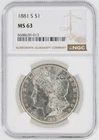 1881-S Morgan Silver Dollar NGC MS63 S$1 San Francisco Minted No Reserve