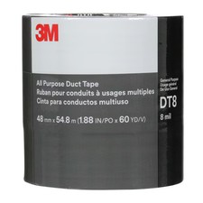3M All Purpose Duct Tape DT8, Silver, 48 mm x 54.8 m, 8 mil