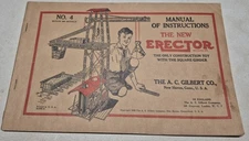 MANUAL OF INSTRUCTIONS FOR 1928 NO. 4 A.C. GILBERT ERECTOR SET
