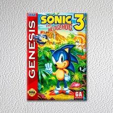 Sega Genesis - Sonic the Hedgehog 3 (NEW High Quality Box Art FRIDGE MAGNET)