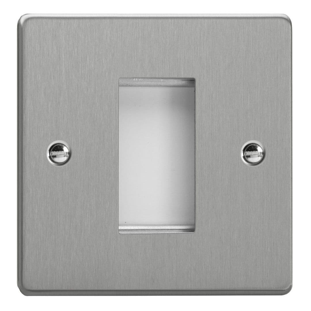 Varilight XDEG1.BS Essential Brushed Steel DataGrid Plate (1 Grid Space)