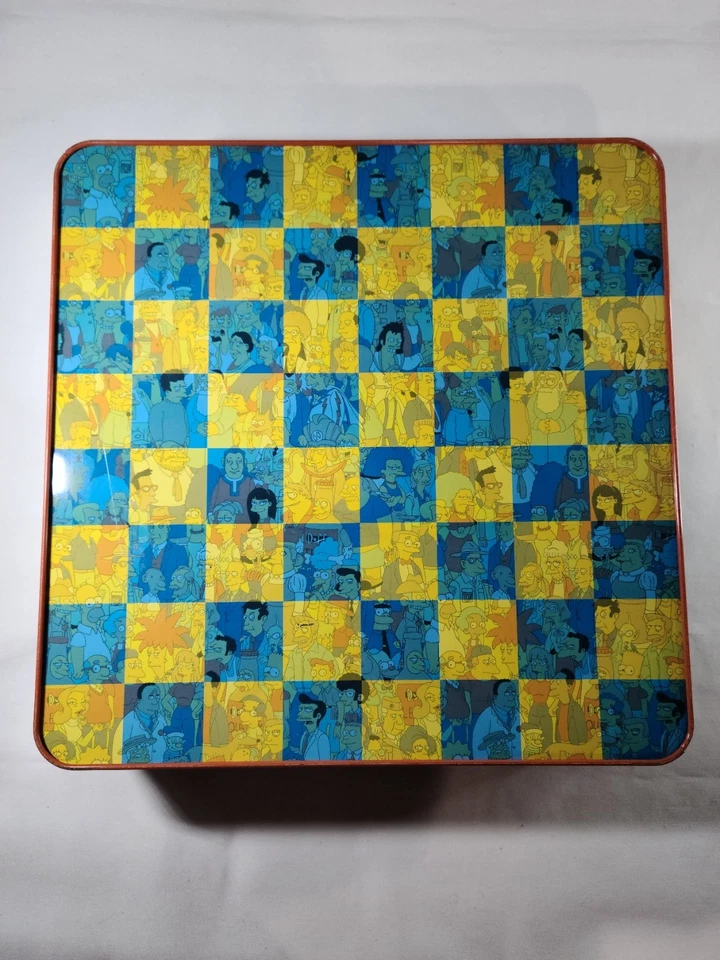The Simpsons 3D Chess Set In Tin Box Cardinal Complete Set Vintage 1998  - Image 4 of 4