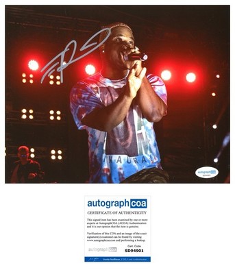 A$AP FERG SIGNED TRAP LORD RAP RAPPER ASAP 8x10 PHOTO -  ACOA COA