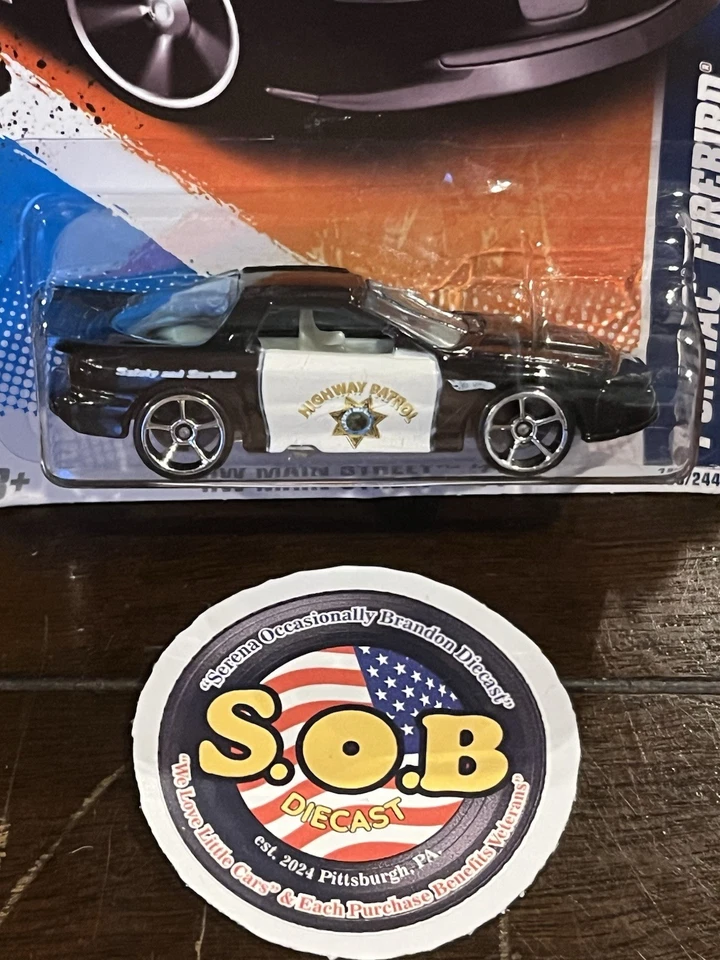 Hot Wheels 1997 Pontiac Firebird CHP Police Patrol Diecast Sealed USED NMcond - Image 3 of 4
