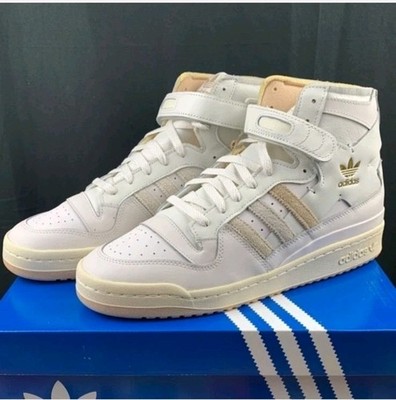 Adidas Originals Forum OG High Men's  Size 12 White And Cream Team Sneakers NIB 