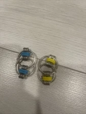 Fidget Toy Stress Relief Bike Chain - Blue & Yellow Pack