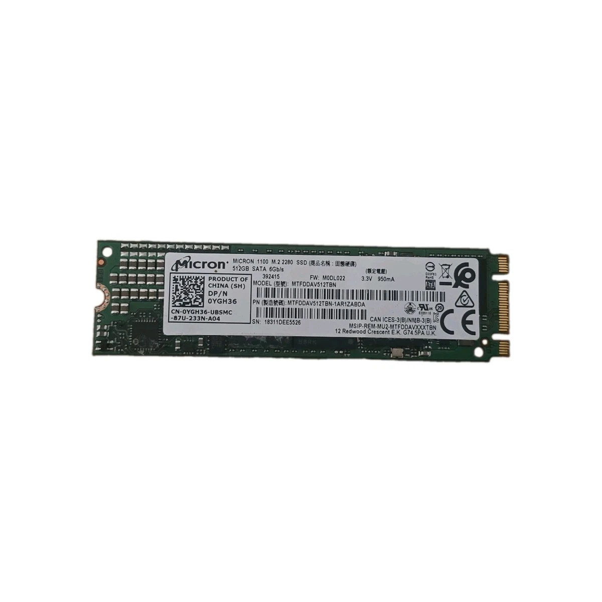 Micron SATA III 512 GB Solid State Drives for sale | eBay