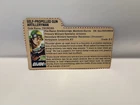 Vintage Original Cobra G.I. Joe 1984 Thunder File Card