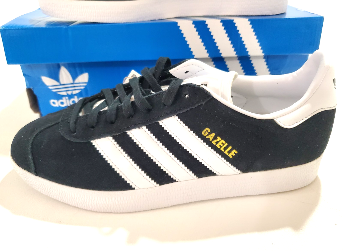Adidas Originals Men\'s Gazelle‎ Casual Shoes BB5476 Black White Sz 13 adidas Originals Gazelle Black White Gold BB5476 Men Size 8  main image 3