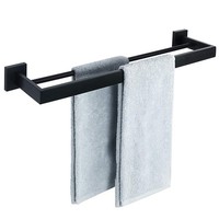 Handtuchhalter GäStehandtuchhalter Bad Edelstahl Wandmontage Schwarz 60Cm