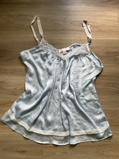 VTG Lace Sheer Top Lingerie XL Babydoll PINK LABEL Oscar de le Renta Camisole
