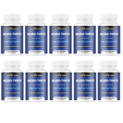 Neuro-Thrive Supports Cognitive Function Memory & Brain Health 10pck 600cps
