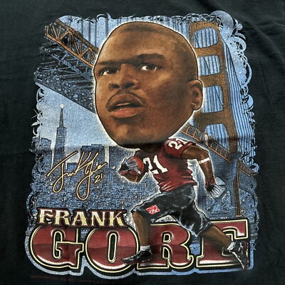 Vintage NFL SF San Francisco 49ers Frank Gore #21 Caricature