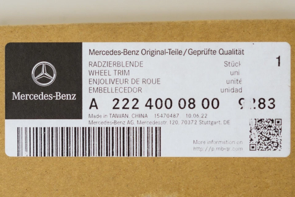 Tapacubos central de rueda Mercedes Benz S63 S65 AMG OEM 2014 2015 2016 2017 2018 Foto 3 de 4
