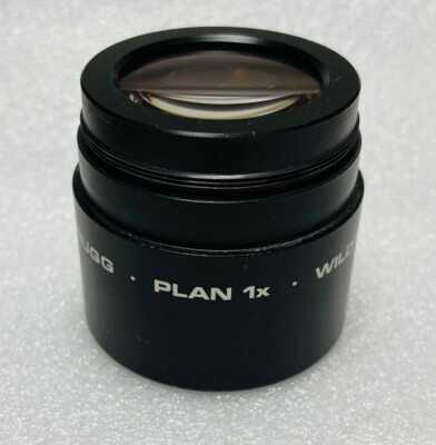 Wild / Leica Plan 1X Stereo Zoom Microscope Objective Lens (60mm Thread Fitment)