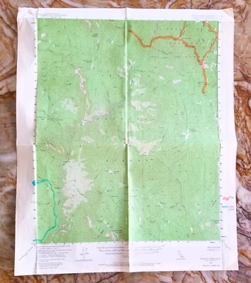 HOCKETT PEAK California SEQUOIA NF 1956 Topo Map USGS 15 Minute Quad ~ ORIGINAL