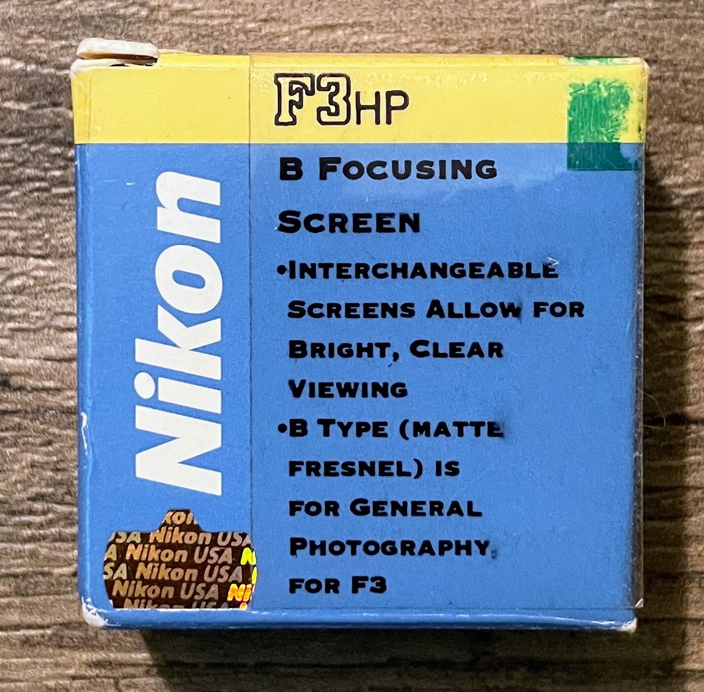 [SEALED IN BOX] Nikon Focusing Screen Type B  Matte Fresnel F3 / F3HP
