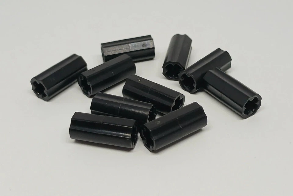 LEGO Technic : 10x Connecteur d'essieu 2L - Réf 6538c noir - Set 42131 42082 - Photo 1/1
