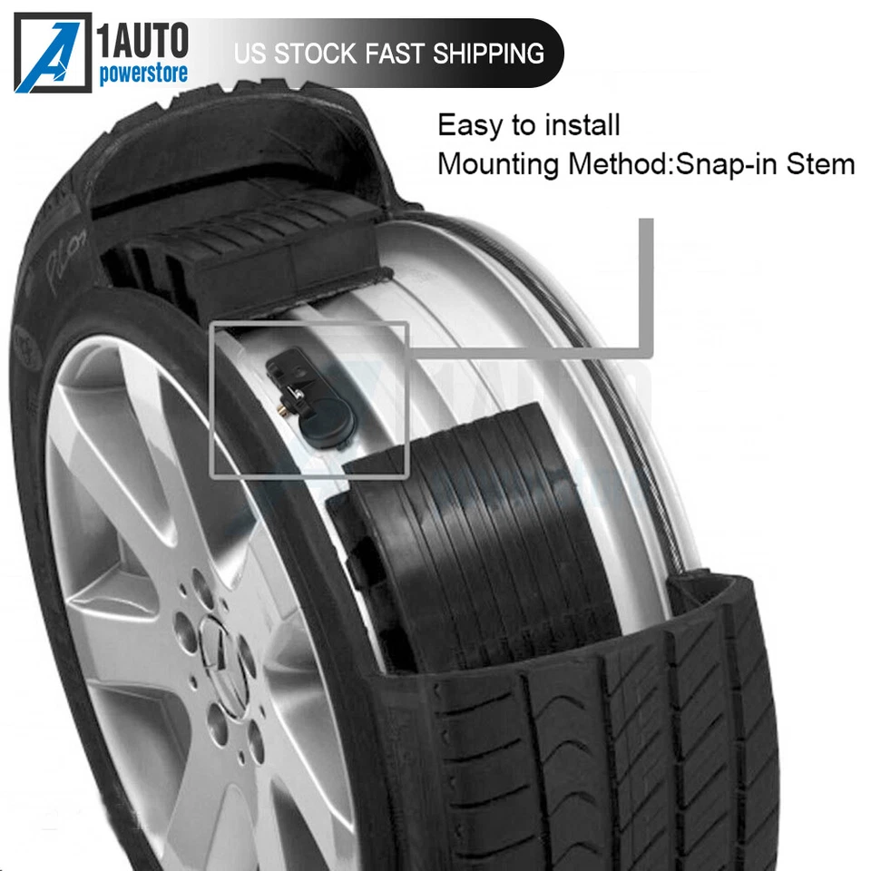 Sensor de presión de neumáticos TPMS para Mercedes-Benz C300 C63 AMG S CLA45 AMG 2006-2018 Foto 4 de 4