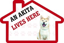A House is Not a Home Without an Akita Decal Sticker Pet Animal Lover