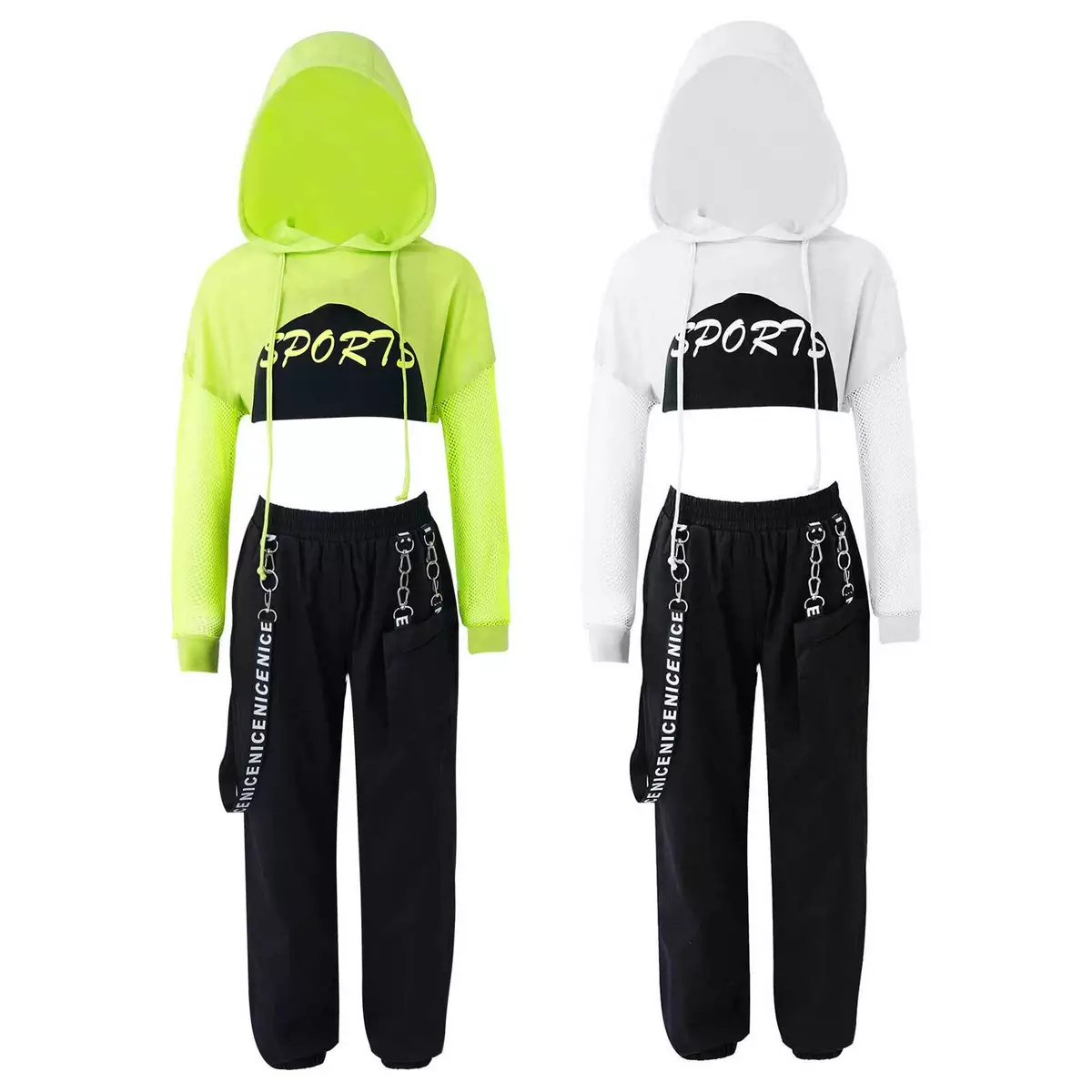 Girl Kids Modern Jazz Dance Outfit Long Sleeves Hip Hop Street