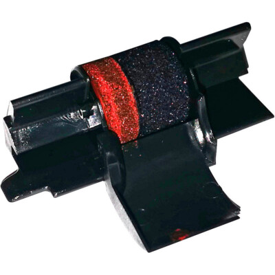 Farbrolle schwarz- rot  druckend für Casio  HR-150RCE  FR-2650RC SHARP EL-1611V