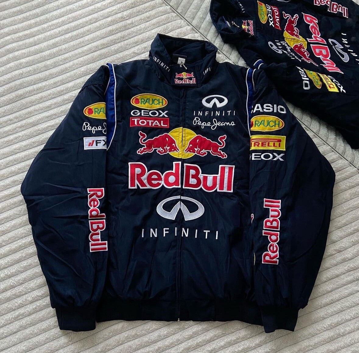 Redbull jacket Vintage Embroidery bomber themed racing merch F1