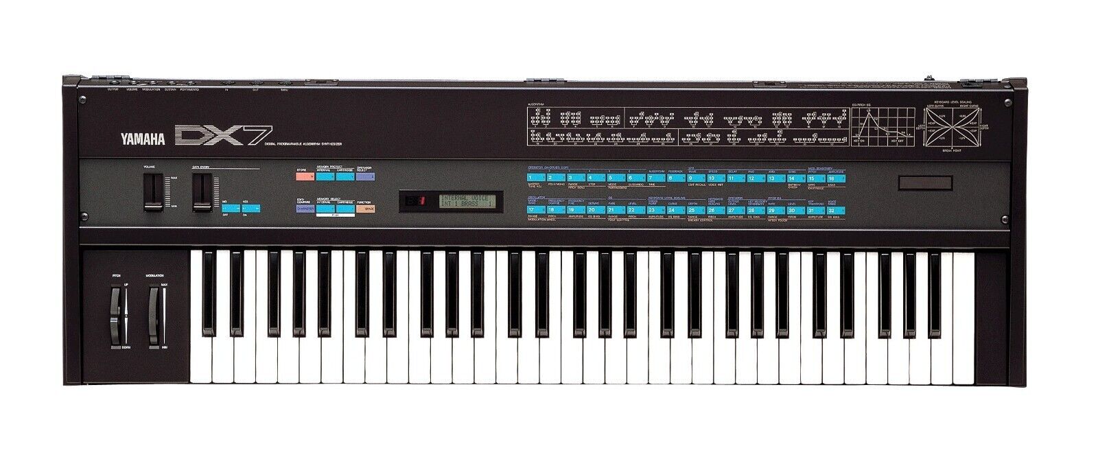 YAMAHA DX7 Digital Synthesizer keyboard 61 keys Black From Japan Used