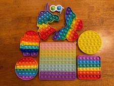 Pop It Fidget Bubble Sensory Toy Pack Lot of 8