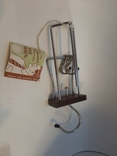 Vintage Tie Rack With Original Tag missing 1 plastic end H3