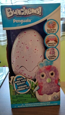 Bunchems Penguala Hatchimal Klettbälle Klettkugel Spiel lila Ei schlüpfen 