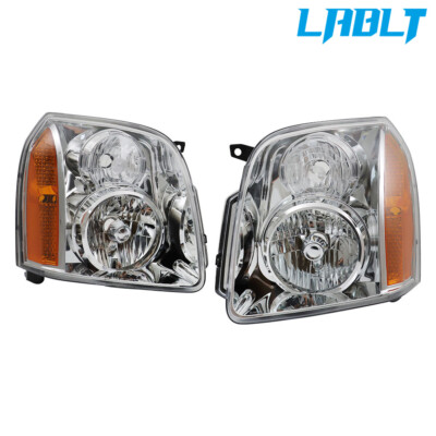 LABLT Left&Right Halogen Headlights For 2007-2014 GMC Yukon Denali XL1500 2500