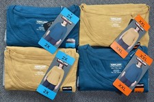 Kirkland Signature Ladies Slub Tee Yellow & Blue XXL or 2X
