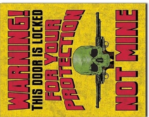 Don't Tread On Me Warning Military Door Humor Guns Garage Wall Decor Metal Sign - Picture 3 of 4