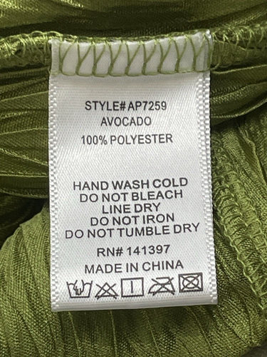 ASTR The Label Women's Avacado Green Wide Leg Plisse Pants Size Medium - Picture 17 of 17