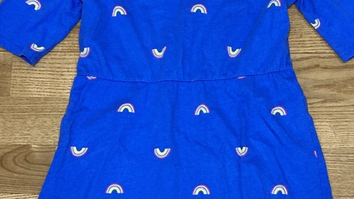 Girls Old Navy Royal Blue Rainbow Dress Size 8 EUC - Picture 3 of 4