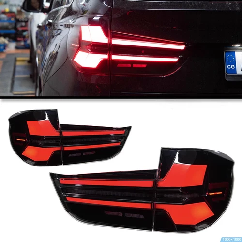 For BMW X5 F15 2014-2018 Rear Brake Lamp LH+RH Black Smoked LED Tail Lights - Bild 2 von 14