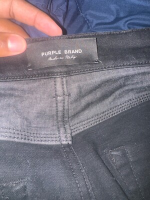 black tag purple brand jeans 32 raw black | eBay