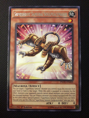 Yu-Gi-Oh! Superheavy Samurai Soulpeaceamaker, INOV-EN009, Rare, 1.Ed., Excellent