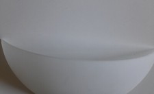 Paralume Ovale Piatto In Vetro Satinato Bianco 150 Mm – Globo Di Ricambio Per Lampade Da Parete E Sospese