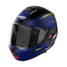 Nolan N120-1 Reversible Modular Helmet Nightlife 028 Matt Black Blue Yellow S