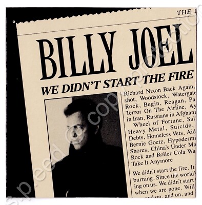 Mini-CD: Billy Joel   We Didn't Start The Fire   TOP & RAR! als Maxi-Single